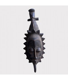 Masque Baoule ancien de face