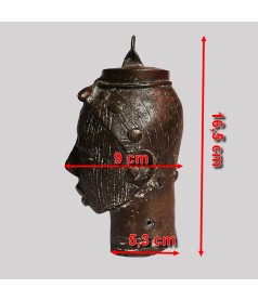 Roi en bronze du Benin dimensions