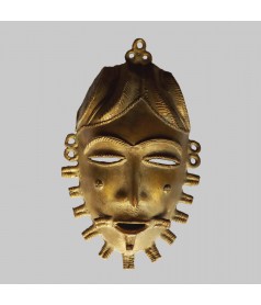 Masque Baoule en bronze