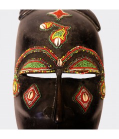 Masque africain decoratif detail visage