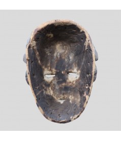 Masque africain ancien de dos