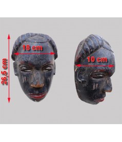 Masque africain ancien dimensions