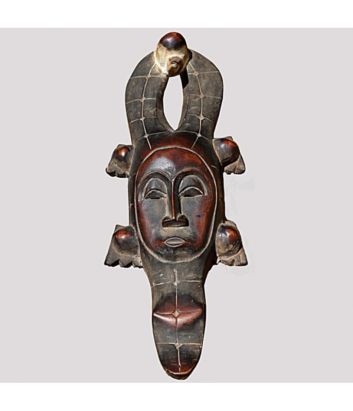 Masque cimier crocodile Gouro Masque cimier crocodile Gouro