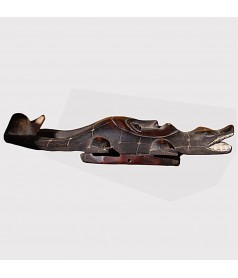 Masque cimier crocodile Gouro profil
