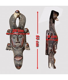 Masque cimier crocodile Gouro dimensions