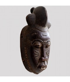 Masque Yaouré porté profil droit