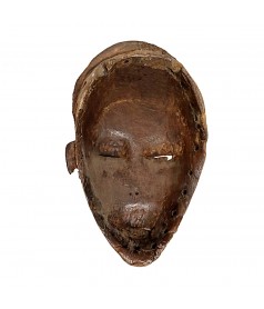 Beau et ancien masque Tchokwe de dos