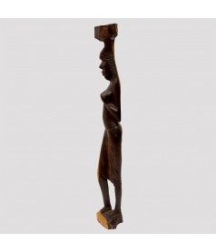 Porteuse en bois ebene et aubier