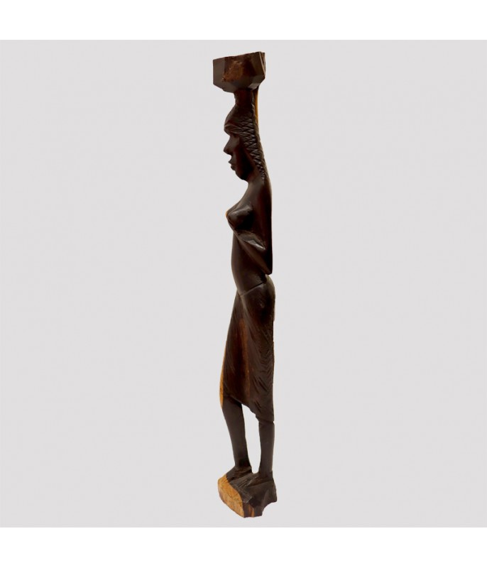 Porteuse en bois ebene et aubier
