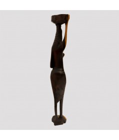 Porteuse en bois ebene et aubier