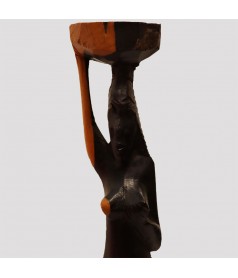 Porteuse en bois ebene et aubier