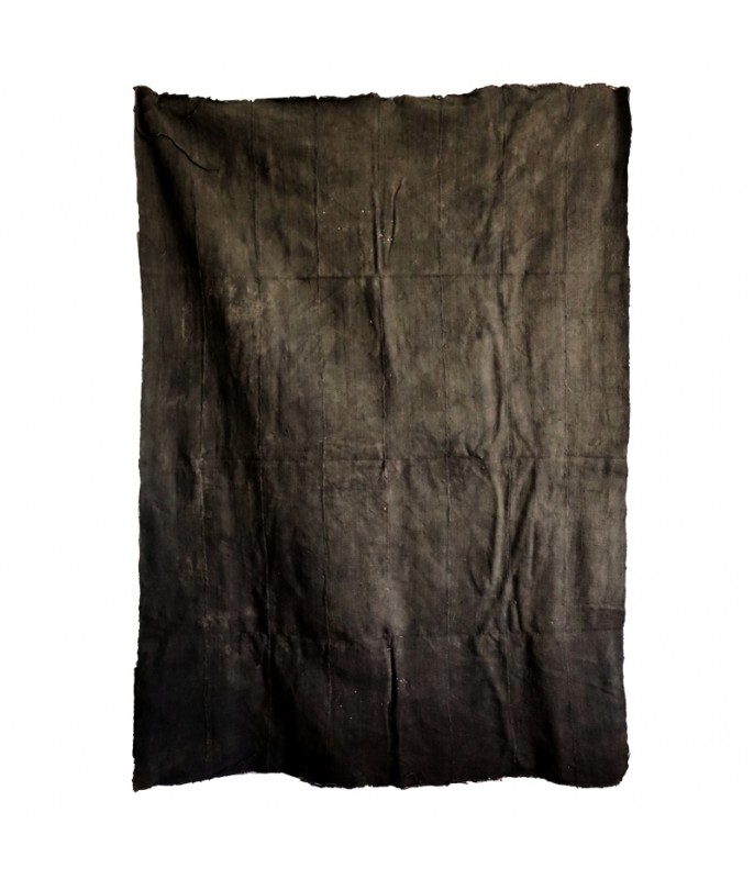Bogolan noir motifs blancs de dos