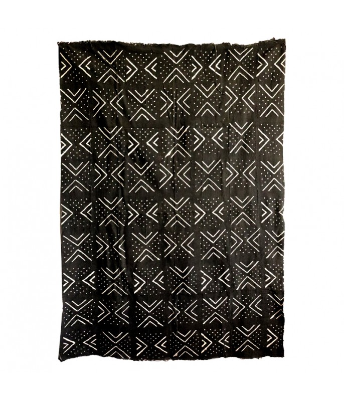 Bogolan noir motifs blancs Bogolan noir motifs blancs