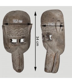 Masque singe Dogon dimensions
