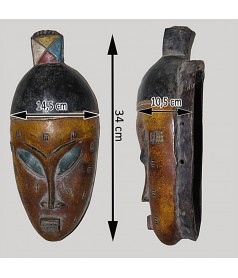 Masque Gouro polychrome dimensions