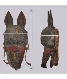 Masque Hyenne Bambara Bamana dimensions