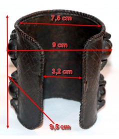 Bracelet Kapsiki ancien dime,sions