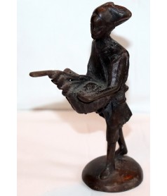 Bronze ancien musicien Dogon