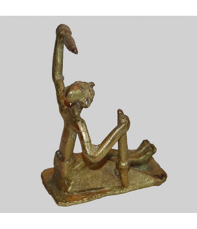 Petit personnage en bronze du Burkina Faso