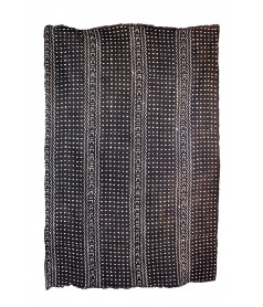 Bogolan noir et blanc Mali