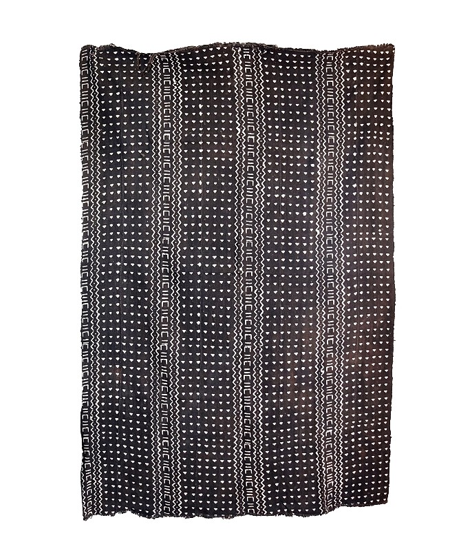 Bogolan noir et blanc Mali