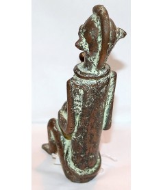 Bronze ancien Tikar de dos