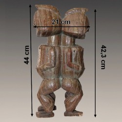 Statuette reliquaire M’Bété en Janus